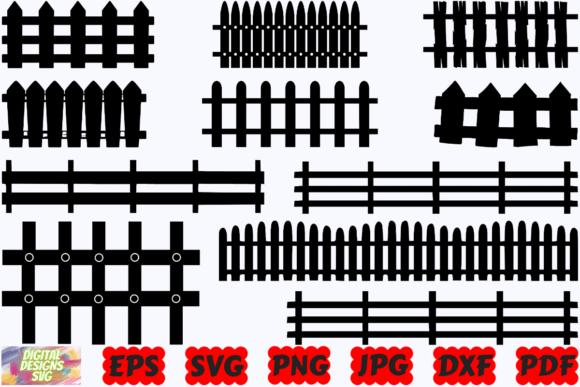 Download Fence Farmhouse SVG | Fence SVG | Garden - Farmhouse Collection