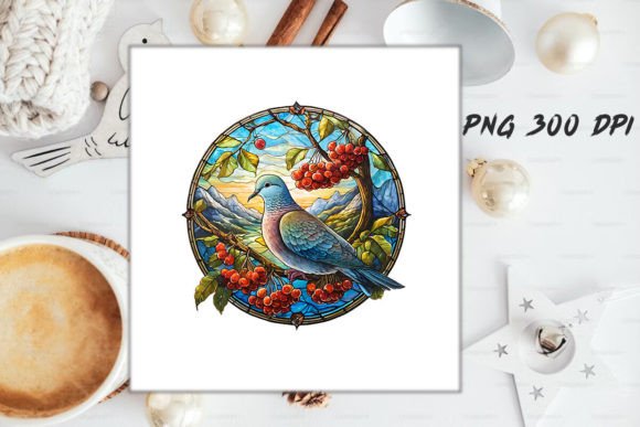 Download Dove Stained Glass PNG Sublimation - Sublimation Collection