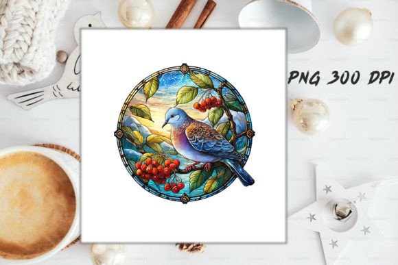 Download Dove Stained Glass PNG Sublimation - Sublimation Collection