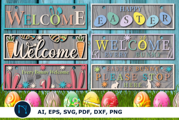 Download Easter Welcome Sign Big Bundle Decor - Easter welcome sign Collection