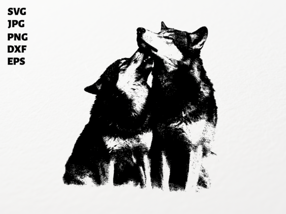 Download Timber Wolves Embrace SVG Sublimation - Sublimation Collection