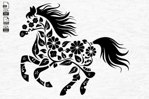Download Floral Horse Svg , Horse , Farmhouse Svg - Farmhouse Collection