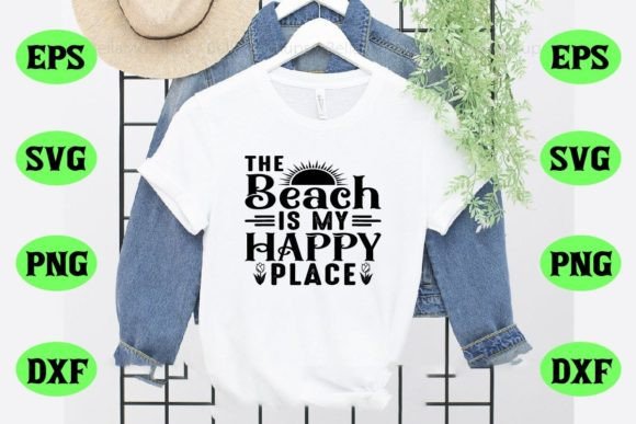 Download The Beach is My Happy Place Svg Design - Premium Resources