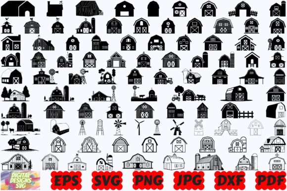 Download Barn SVG | Farm Barn SVG | Farmhouse SVG - Farmhouse Collection