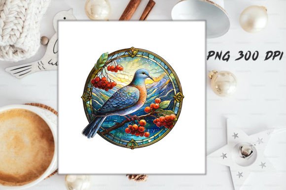 Download Dove Stained Glass PNG Sublimation - Sublimation Collection