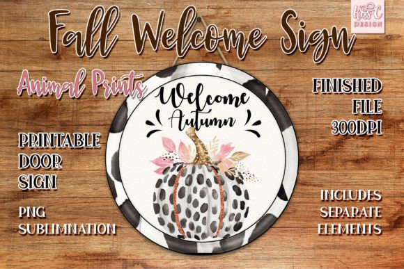Download Welcome Door Sign Autumn PNG Sublimation - Sublimation Collection