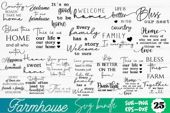 Download Farmhouse SVG Bundle, Farmhouse Sign SVG - Farmhouse Collection