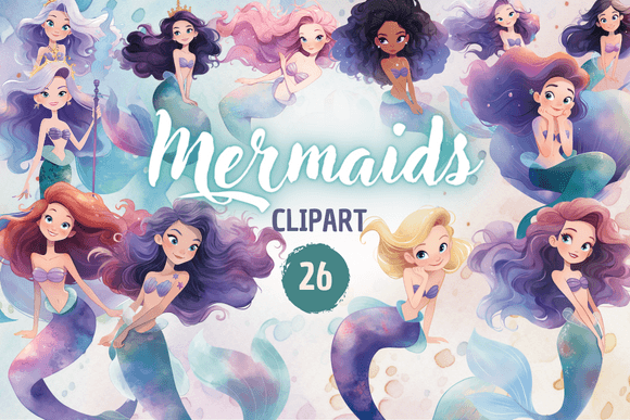 Download Mermaids - Clipart - Mermaids Collection