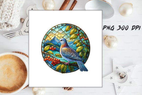 Download Dove Stained Glass PNG Sublimation - Sublimation Collection