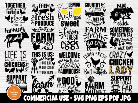 Download Farmhouse SVG Bundle, Chicken Svg, Farm - Farmhouse Collection