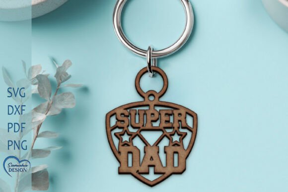 Download Father's Day Laser Cut Keychain. - Laser cut keychain Collection