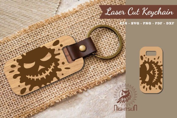 Download Halloween Face Laser Cut Keychain 10 - Laser cut keychain Collection
