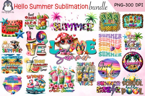 Download Hello Summer Sublimation Bundle - Sublimation Collection