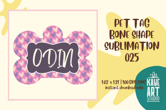 Download Bone Shape Dog Tag Sublimation PNG - Sublimation Collection