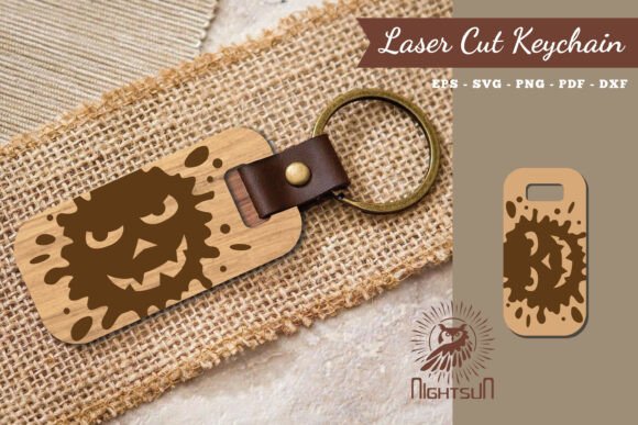 Download Halloween Face Laser Cut Keychain 4 - Laser cut keychain Collection
