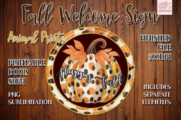 Download Welcome Door Sign Autumn PNG Sublimation - Sublimation Collection